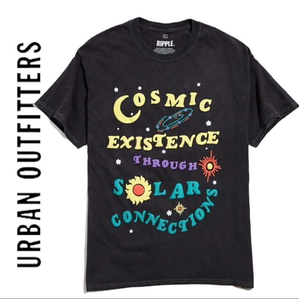 NEW Urban Outfitters UO Cosmic Existence Shirt T-Shirt Tee S